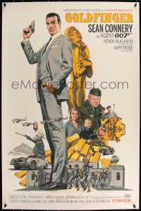 6a0309 GOLDFINGER signed #7/21 artist's proof 24x36 art print 2019 by Paul Mann, James Bond 007!