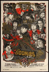 6a0312 GOONIES #92/300 24x36 art print 2015 Mondo, art by Tyler Stout, Mondocon variant edition!