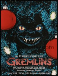 6a0901 GREMLINS signed #49/50 18x24 art print 2015 by Joshua Budich, glow-in-the-dark variant ed.!