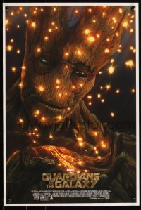 6a1086 GUARDIANS OF THE GALAXY #12/350 16x24 art print 2017 art by Casey Callender, Groot!