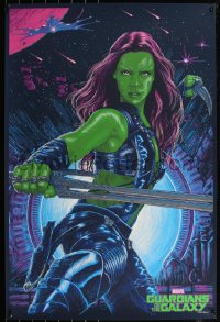 6a0331 GUARDIANS OF THE GALAXY #74/225 24x36 art print 2014 Mondo, Vance Kelly, Gamora, regular ed.!