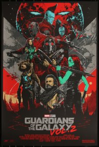 6a0334 GUARDIANS OF THE GALAXY VOL. 2 #1170/2475 24x36 art print 2017 Mondo, Taylor, regular edition!