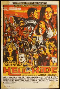 6a0351 HELL RIDE #190/250 24x36 art print 2008 Mondo, art by Tyler Stout, orange edition!