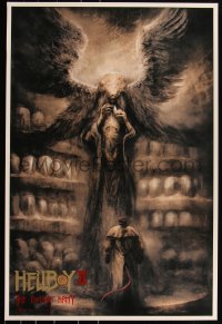 6a0353 HELLBOY II: THE GOLDEN ARMY #11/75 24x36 art print 2011 art by Karl Fitzgerald, variant!