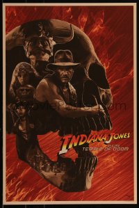 6a1088 INDIANA JONES & THE TEMPLE OF DOOM #396/495 16x24 art print 2021 Schoeffler, Cover Your Heart!