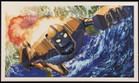 6a1124 IRON GIANT #324/325 15x25 art print 2014 Mondo, art by Alex Ross!