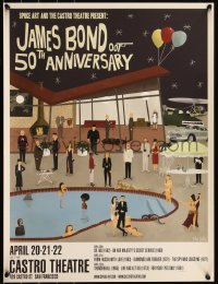 6a0913 JAMES BOND #250/250 18x24 art print 2012 art by Max Dalton, James Bond 50th Anniversary, No2!