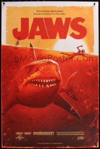 6a0386 JAWS #19/100 24x36 art print 2021 art by Leonardo Paciarotti, variant edition!