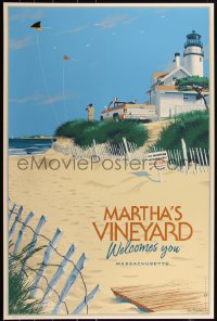 6a0381 JAWS artist signed #288/575 24x36 art print 2020 Martha's Vineyard Welcomes You, regular ed.!