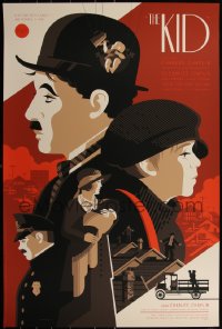 6a0402 KID #138/150 24x36 art print 2017 poor Charlie Chaplin & Jackie Coogan by Tom Whalen!