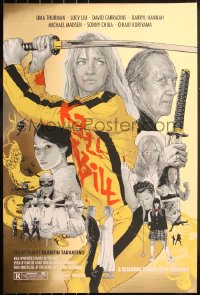 6a0405 KILL BILL: VOL. 1 signed #74/90 24x36 art print 2021 Roaring Rampage of Revenge, foil variant!