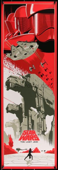 6a0762 LAST JEDI #109/250 12x36 art print 2019 Star Wars, art by Eric Tan!