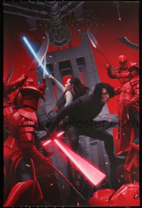 6a0411 LAST JEDI #417/960 24x36 art print 2019 Mondo, art by Rory Kurtz, True Enemy, timed edition!