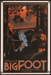 6a1089 LAURENT DURIEUX #11/75 16x24 art print 2012 Bigfoot National Park, GID, variant!