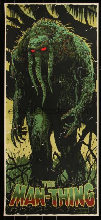 6a0727 MAN-THING #186/240 16x36 art print 2021 Mondo, Francesco Francavilla art, regular edition!