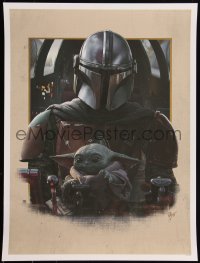 6a0936 MANDALORIAN #147/250 18x24 art print 2020 Juan Carlos Ruiz Burgos, Clan of Two, regular!