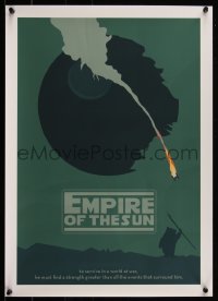 6a1049 MATT RANZETTA 17x24 art print 2010 Star Wars, Empire of the Sun, Death Star!