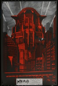 6a0472 METROPOLIS signed #82/125 24x36 art print 2016 by Ken Taylor, Mondo, variant edition!