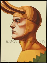 6a1156 MIKE MITCHELL artist signed #2/110 12x16 art print 2014 Mondo, Loki with horns!