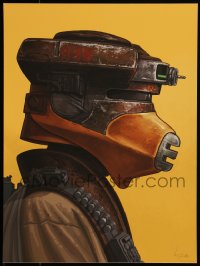 6a1149 MIKE MITCHELL signed #305/750 12x16 art print 2016 Mondo, Star Wars, Leia/Boushh!