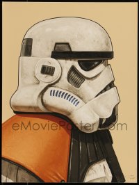 6a1153 MIKE MITCHELL signed #714/1025 12x16 art print 2018 Mondo, Star Wars, Sandtrooper!