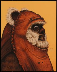 6a1187 MIKE MITCHELL signed #625/1215 11x14 art print 2017 by the artist, Mondo, Wicket the Ewok!