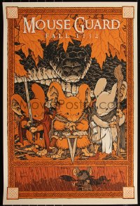 6a0483 MOUSE GUARD #123/250 24x36 art print 2017 Mondo, art by David Petersen, regular edition!