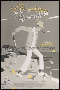 6a0484 MR. HULOT'S HOLIDAY signed #8/750 24x36 art print 2015 by David Merveille, regular edition!