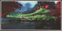 6a1175 MULAN #67/75 12x24 art print 2020 Cliff Cramp, great scene from the Disney feature!