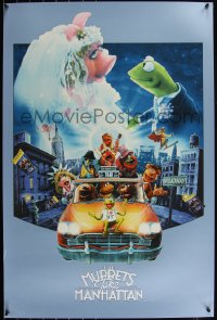 6a0490 MUPPETS TAKE MANHATTAN #193/285 24x36 art print 2020 Miss Piggy & Kermit by Wilson, Memories!