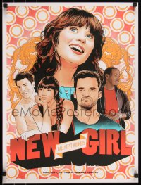 6a0952 NEW GIRL signed #12/150 18x24 art print 2013 by Joshua Budich, cool cast art!