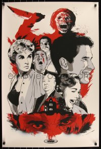 6a0526 PSYCHO signed #79/100 24x36 art print 2012 by Joshua Budich, Oh God, Mother! Blood! Blood!