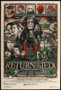 6a0538 RETURN OF THE JEDI #637/850 24x36 art print 2010 Mondo, art by Tyler Stout, regular edition!