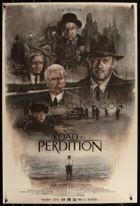 6a0548 ROAD TO PERDITION #38/44 24x36 art print 2020 art of Tom Hanks, Newman, Law by Andrew Rowland!