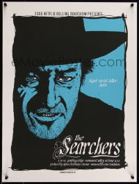 6a1043 SEARCHERS 17x23 art print 2006 art by Jermaine Rogers, Mondo, Alamo Drafthouse, Night Ed.!