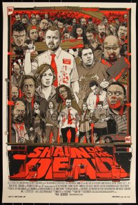 6a0563 SHAUN OF THE DEAD #492/710 24x36 art print 2013 Mondo, art by Tyler Stout, regular edition!