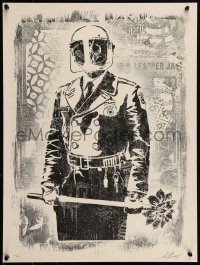 6a0985 SHEPARD FAIREY signed #214/400 18x24 art print 2017 My Florist Is a Dick, Damaged edition!