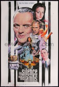 6a0572 SILENCE OF THE LAMBS #222/250 24x36 art print 2022 art by Paul Mann, variant edition!