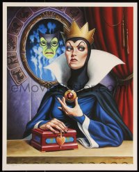 6a1071 SNOW WHITE & THE SEVEN DWARFS artist signed #74/190 16x20 art print 2014 Mondo, Evil Queen!