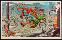 6a0667 SPIDER-MAN #3/325 23x36 art print 2014 Mondo, him vs. Doc Ock, Sutfin art, regular edition!