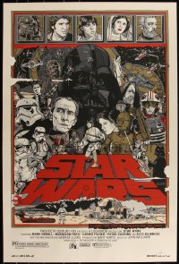 6a0586 STAR WARS #637/850 24x36 art print 2010 Mondo, art by Tyler Stout, regular edition!