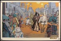 6a0589 STAR WARS #602/1055 24x36 art print 2021 Mondo, Mike Sutfin, We Must Be Cautious, timed ed.!