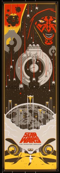 6a0775 STAR WARS #109/250 set of 3 12x36 art prints 2017 Prequel Trilogy by Eric Tan!