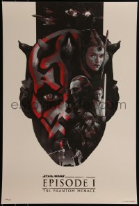 6a1103 STAR WARS #306/615 set of 3 16x24 art prints 2021 Schoeffler, Pearlescent Prequel Trilogy!