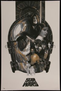 6a1104 STAR WARS #722/855 set of 3 16x24 art prints 2020 Schoeffler, Pearlescent Original Trilogy!