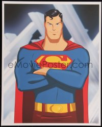 6a1073 SUPERMAN #29/75 16x20 art print 2019 great cartoon style art by Des Taylor!