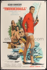 6a0621 THUNDERBALL signed #9/22 artist's proof 24x36 art print 2020 by Paul Mann, Connery as Bond!