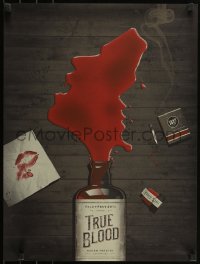 6a1008 TRUE BLOOD signed #155/250 18x24 art print 2011 by an artist from DKNG, regular edition!