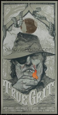 6a0720 TRUE GRIT signed #14/15 18x36 art print 2014 by Zach Landrum, variant, hand-finished!