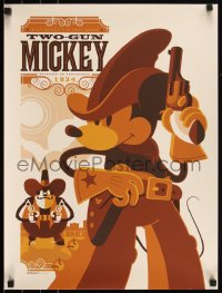 6a1014 TWO-GUN MICKEY #226/370 18x24 art print 2011 Mondo, art by Tom Whalen, regular edition!